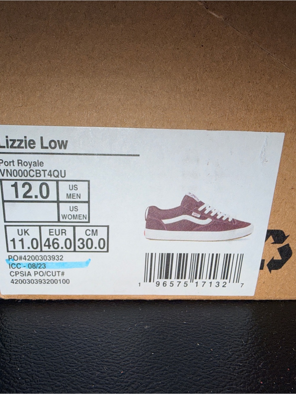 Vans Lizzie Low sz 12.0 Men’s - Picture 12 of 12